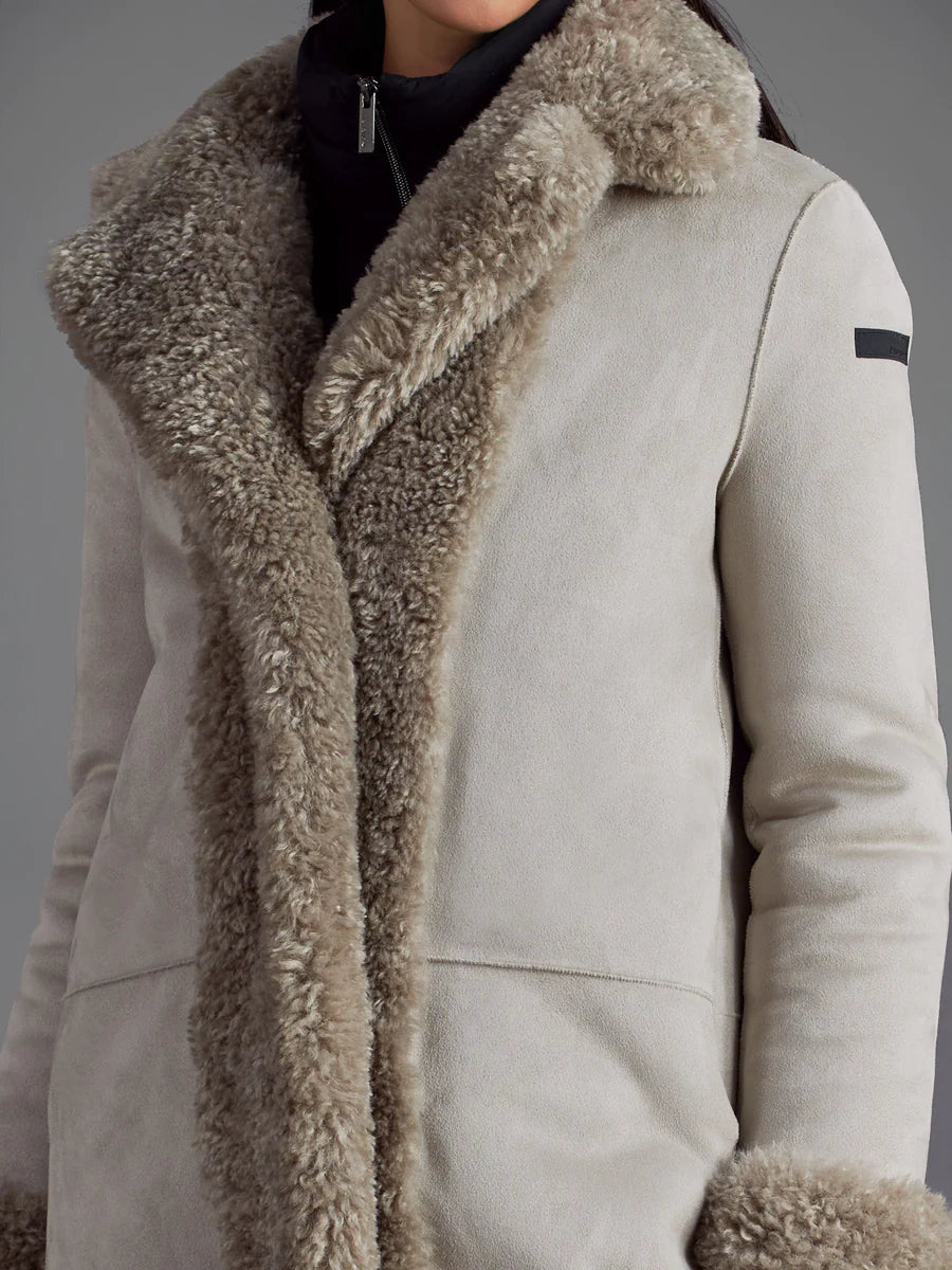 Lamb coat wom jacket - 85 White Sand