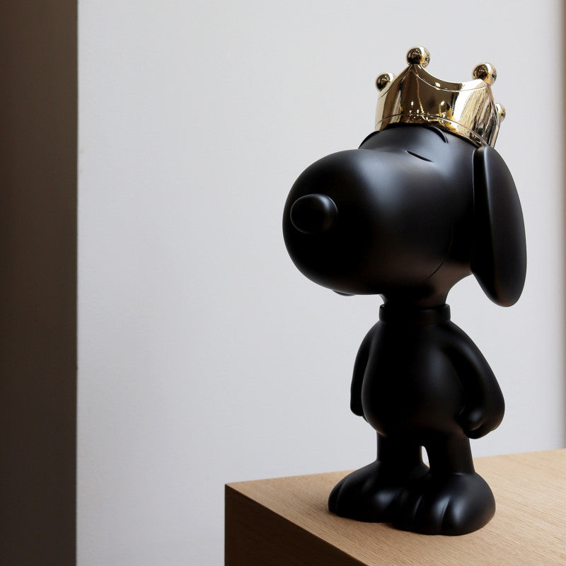 Snoopy Crown black & gold - 31 cm