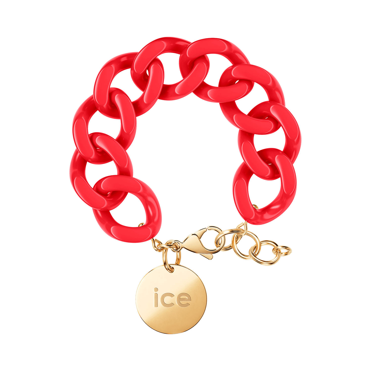 ICE - Jewellery - Chain bracelet - Red passion -  Gold