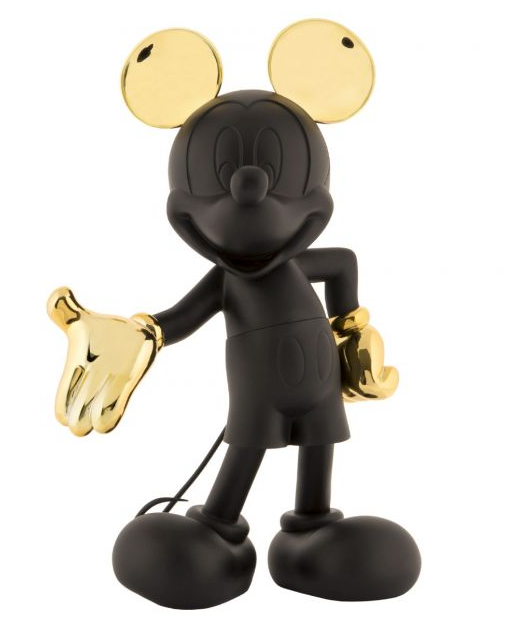 MICKEY WELCOME BLACK & GOLD 30cm