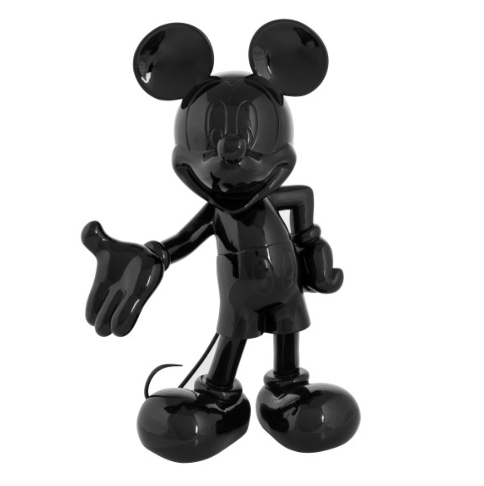 MICKEY WELCOME BLACK GLOSSY 30cm