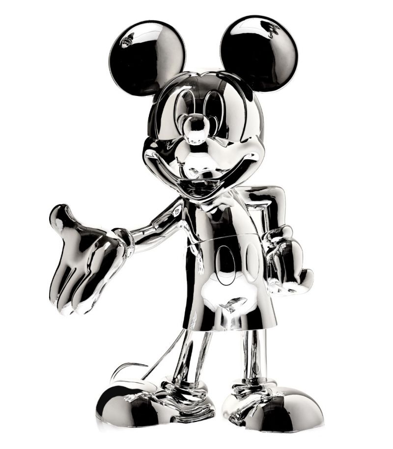 MICKEY WELCOME CHROME SILVER 30cm